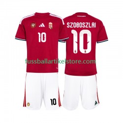 Ungarn Heimausrüstung Szoboszlai 10 World Cup 2026 Kinder Set(Trikot und Hose) S/S