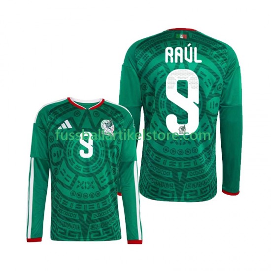 Mexiko Heimausrüstung Raul Jimenez 9 World Cup 2026 Herren Trikot L/S