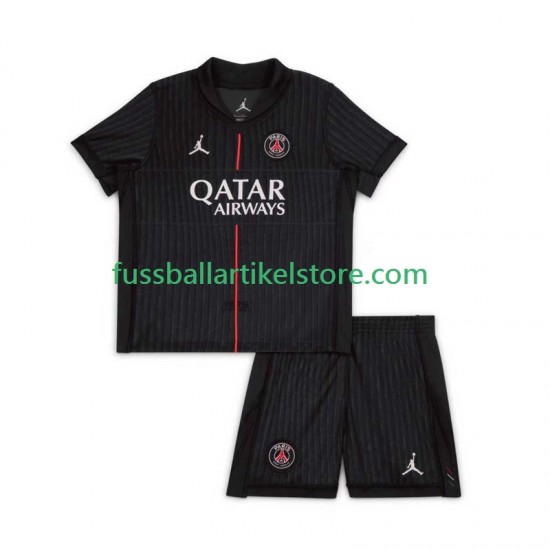 Paris Saint-Germain Viertesausrüstung 2025-2026 Kinder Set(Trikot und Hose) S/S