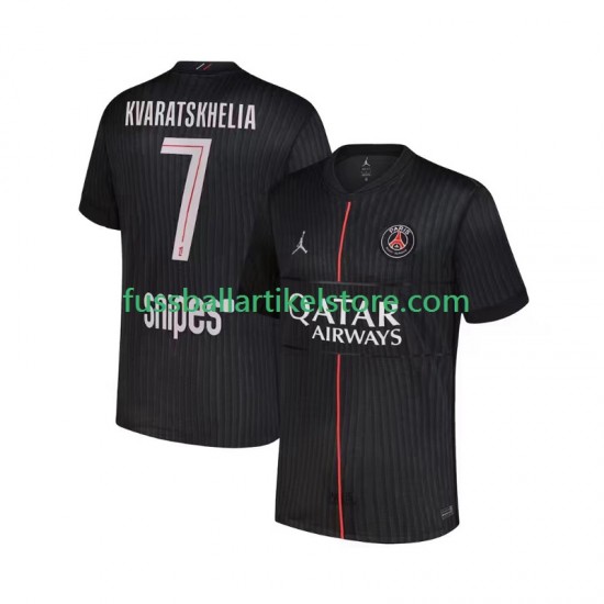 Paris Saint-Germain Viertesausrüstung Khvicha Kvaratskhelia 7 2025-2026 Herren Trikot S/S