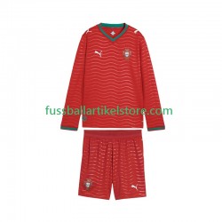Portugal Heimausrüstung World Cup 2026 Kinder Set(Trikot und Hose) L/S