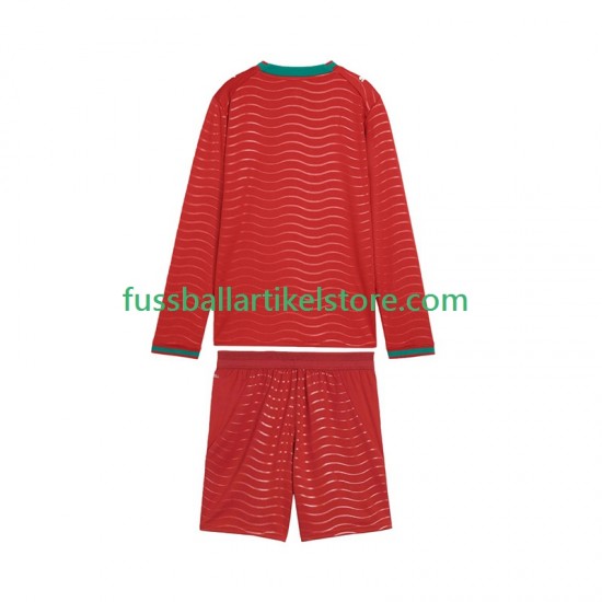 Portugal Heimausrüstung World Cup 2026 Kinder Set(Trikot und Hose) L/S