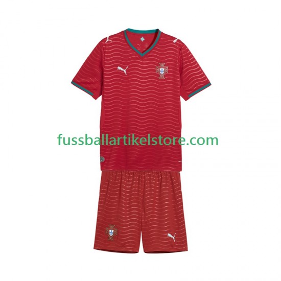 Portugal Heimausrüstung World Cup 2026 Kinder Set(Trikot und Hose) S/S