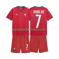 Portugal Heimausrüstung Cristiano Ronaldo 7 World Cup 2026 Kinder Set(Trikot und Hose) S/S