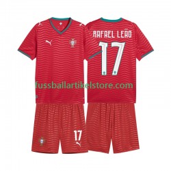 Portugal Heimausrüstung Rafael Leao 17 World Cup 2026 Kinder Set(Trikot und Hose) S/S