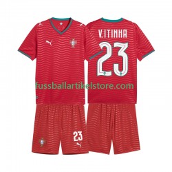 Portugal Heimausrüstung Vitinha 23 World Cup 2026 Kinder Set(Trikot und Hose) S/S