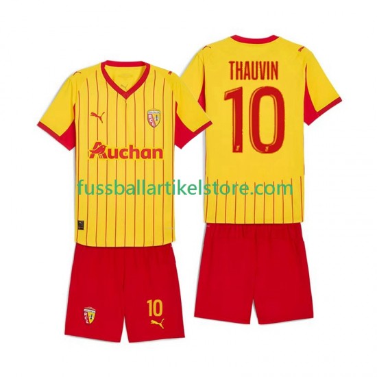 RC Lens Heimausrüstung Florian Thauvin 10 2025-2026 Kinder Set(Trikot und Hose) S/S