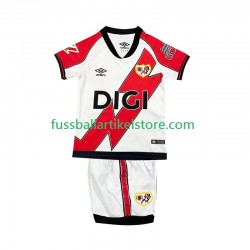 Rayo Vallecano Heimausrüstung 2025-2026 Kinder Set(Trikot und Hose) S/S