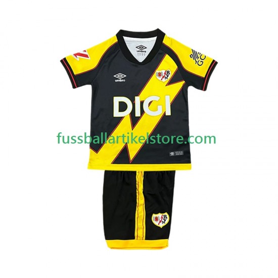 Rayo Vallecano Ausweichausrüstung 2025-2026 Kinder Set(Trikot und Hose) S/S