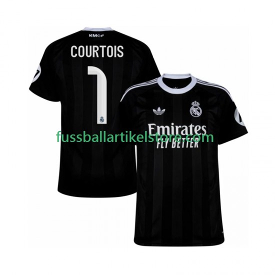 Real Madrid Ausweichausrüstung Torwart Thibaut Courtois 1 2025-2026 Herren Trikot S/S
