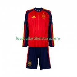 Spanien Heimausrüstung World Cup 2026 Kinder Set(Trikot und Hose) L/S