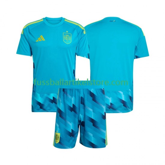 Spanien Heimausrüstung Torwart World Cup 2026 Kinder Set(Trikot und Hose) S/S