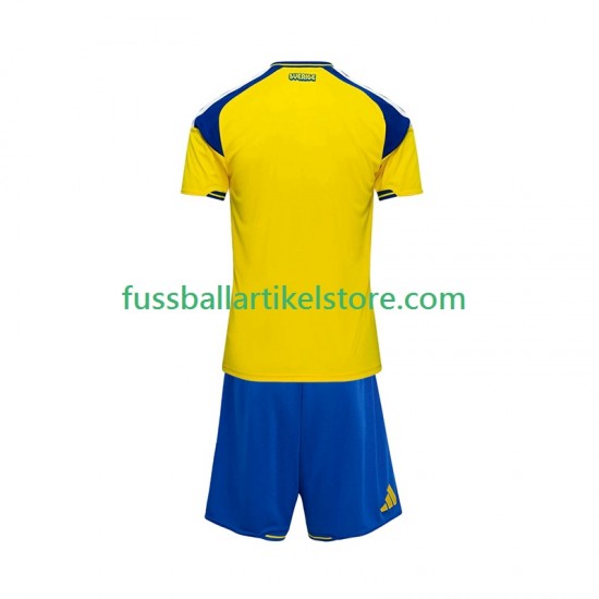Schweden Heimausrüstung 2026 Kinder Set(Trikot und Hose) S/S
