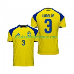 Schweden Heimausrüstung Victor Lindelof 3 2026 Herren Trikot S/S
