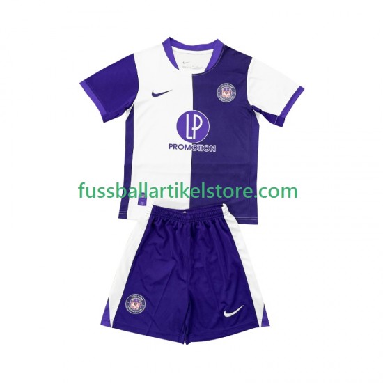 Heimausrüstung Toulouse 2025-2026 Kinder Set(Trikot und Hose) S/S