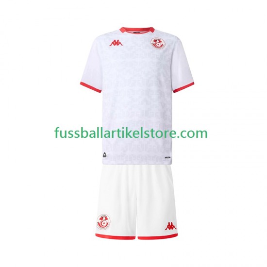Tunesien Auswärtsausrüstung 2025 Kinder Set(Trikot und Hose) S/S