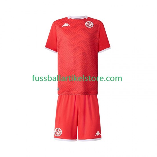 Tunesien Heimausrüstung 2025 Kinder Set(Trikot und Hose) S/S