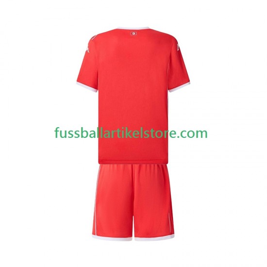 Tunesien Heimausrüstung 2025 Kinder Set(Trikot und Hose) S/S