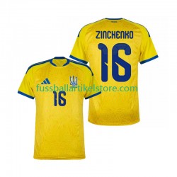 Ukraine Heimausrüstung Oleksandr Zinchenko 16 World Cup 2026 Herren Trikot S/S