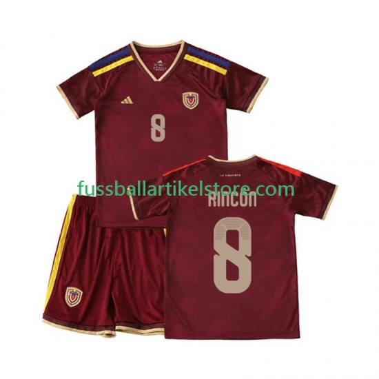 Venezuela Heimausrüstung Tomas Rincon 8 2026 Kinder Set(Trikot und Hose) S/S
