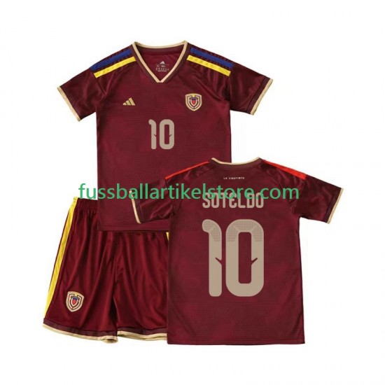 Venezuela Heimausrüstung Yeferson Soteldo 10 2026 Kinder Set(Trikot und Hose) S/S