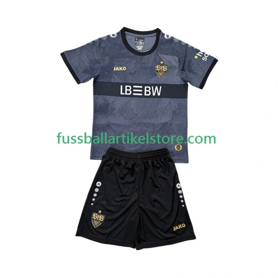 VfB Stuttgart Ausweichausrüstung 2025-2026 Kinder Set(Trikot und Hose) S/S