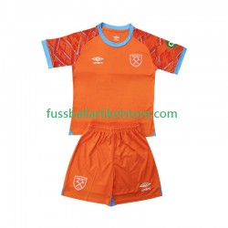 West Ham United Auswärtsausrüstung Torwart 2025-2026 Kinder Set(Trikot und Hose) S/S