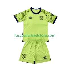 West Ham United Heimausrüstung Torwart 2025-2026 Kinder Set(Trikot und Hose) S/S