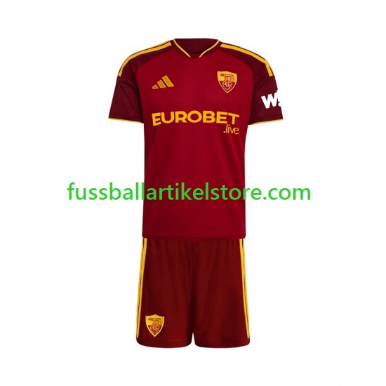 AS Rom Heimausrüstung 2026-2027 Kinder Set(Trikot und Hose) S/S