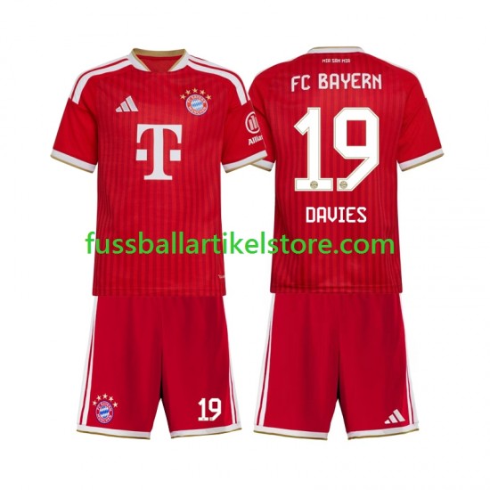 FC Bayern München Heimausrüstung Alphonso Davies 19 2026-2027 Kinder Set(Trikot und Hose) S/S