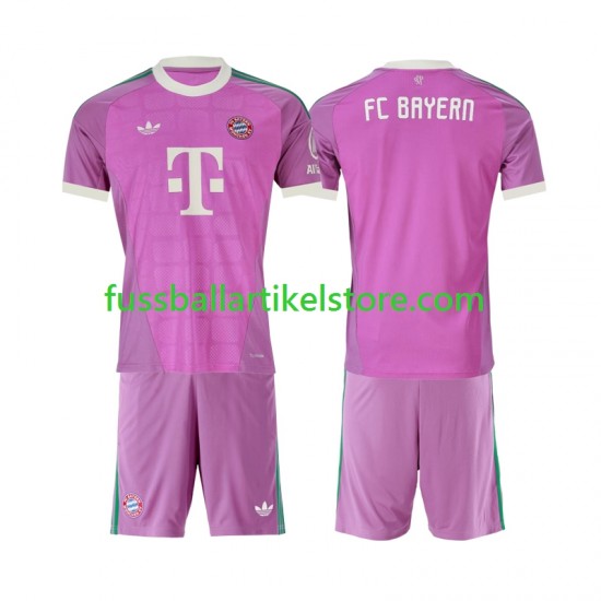 FC Bayern München Ausweichausrüstung Torwart 2026-2027 Kinder Set(Trikot und Hose) S/S