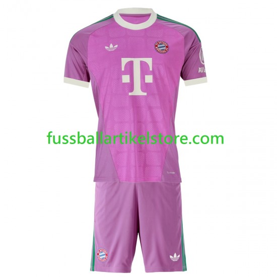 FC Bayern München Ausweichausrüstung Torwart 2026-2027 Kinder Set(Trikot und Hose) S/S