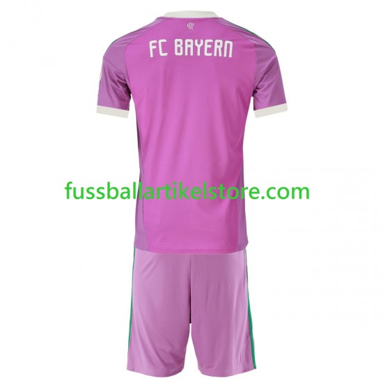 FC Bayern München Ausweichausrüstung Torwart 2026-2027 Kinder Set(Trikot und Hose) S/S