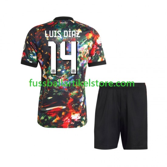 FC Bayern München Heimausrüstung Luis Diaz 14 Oktoberfest 2026-2027 Kinder Set(Trikot und Hose) S/S