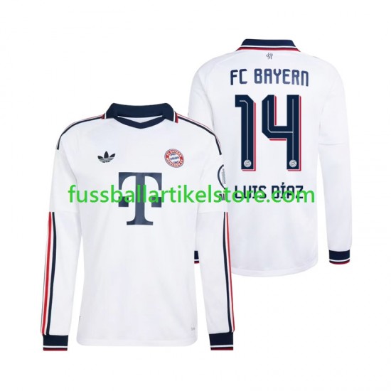 FC Bayern München Auswärtsausrüstung Luis Diaz 14 2026-2027 Herren Trikot L/S