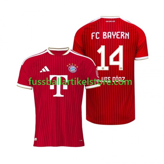 FC Bayern München Heimausrüstung Luis Diaz 14 2026-2027 Herren Trikot S/S