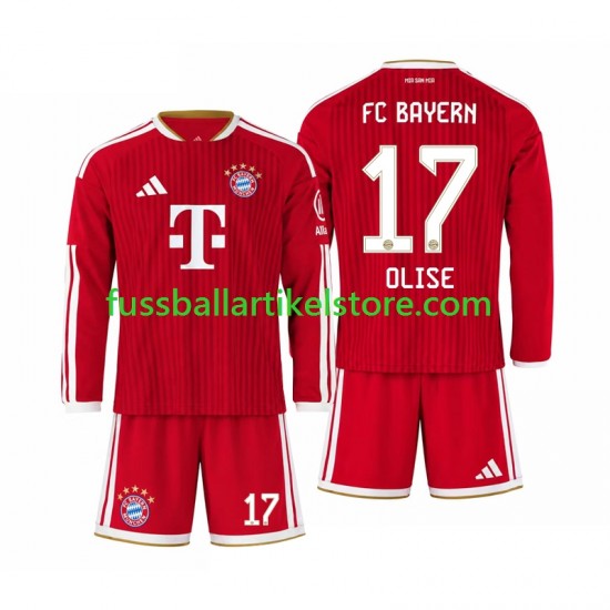 FC Bayern München Heimausrüstung Michael Olise 17 2026-2027 Kinder Set(Trikot und Hose) L/S