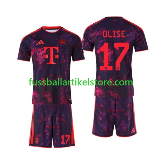 FC Bayern München Ausweichausrüstung Michael Olise 17 2026-2027 Kinder Set(Trikot und Hose) S/S
