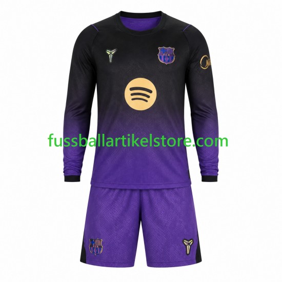 FC Barcelona Auswärtsausrüstung 2026-2027 Kinder Set(Trikot und Hose) L/S