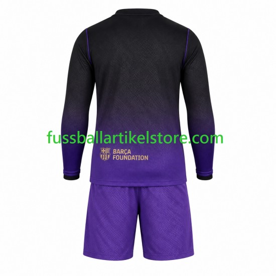FC Barcelona Auswärtsausrüstung 2026-2027 Kinder Set(Trikot und Hose) L/S