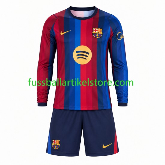 FC Barcelona Heimausrüstung 2026-2027 Kinder Set(Trikot und Hose) L/S