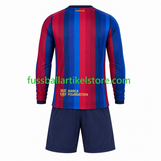 FC Barcelona Heimausrüstung 2026-2027 Kinder Set(Trikot und Hose) L/S