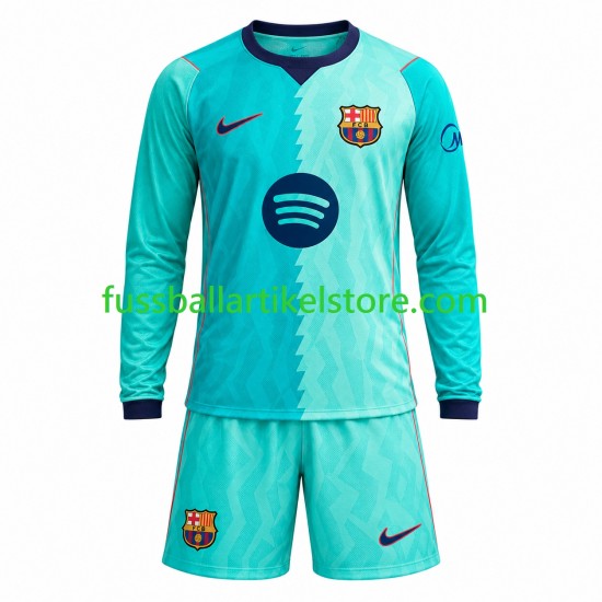 FC Barcelona Ausweichausrüstung 2026-2027 Kinder Set(Trikot und Hose) L/S