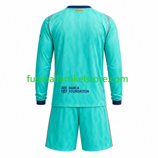 FC Barcelona Ausweichausrüstung 2026-2027 Kinder Set(Trikot und Hose) L/S