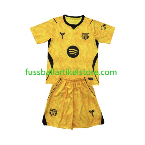 FC Barcelona Viertesausrüstung Torwart 2026-2027 Kinder Set(Trikot und Hose) S/S
