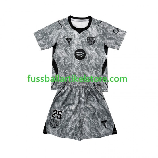 FC Barcelona Auswärtsausrüstung Torwart Dominik Livakovic 25 2026-2027 Kinder Set(Trikot und Hose) S/S
