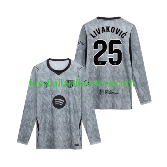 FC Barcelona Auswärtsausrüstung Torwart Dominik Livakovic 25 2026-2027 Herren Trikot L/S