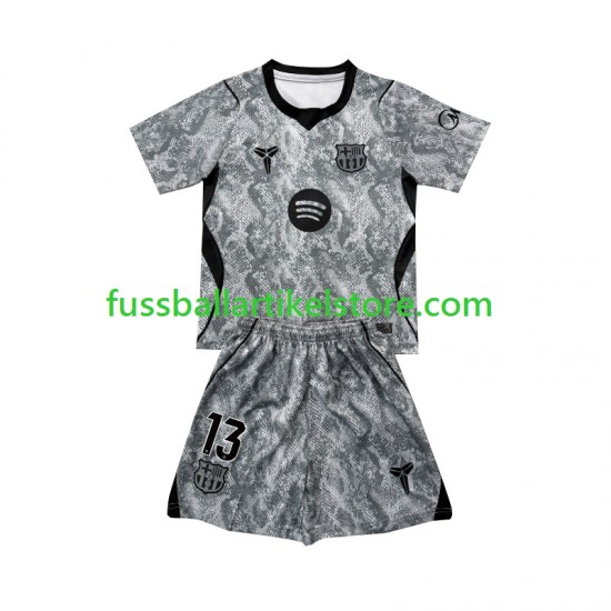 FC Barcelona Auswärtsausrüstung Torwart Wojciech Szczesny 13 2026-2027 Kinder Set(Trikot und Hose) S/S