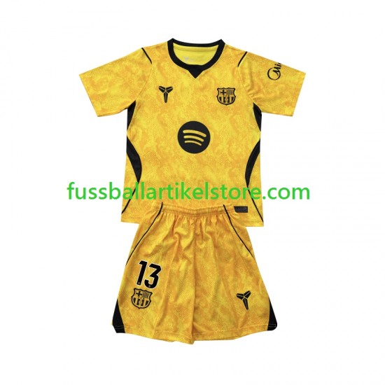 FC Barcelona Viertesausrüstung Torwart Wojciech Szczesny 13 2026-2027 Kinder Set(Trikot und Hose) S/S