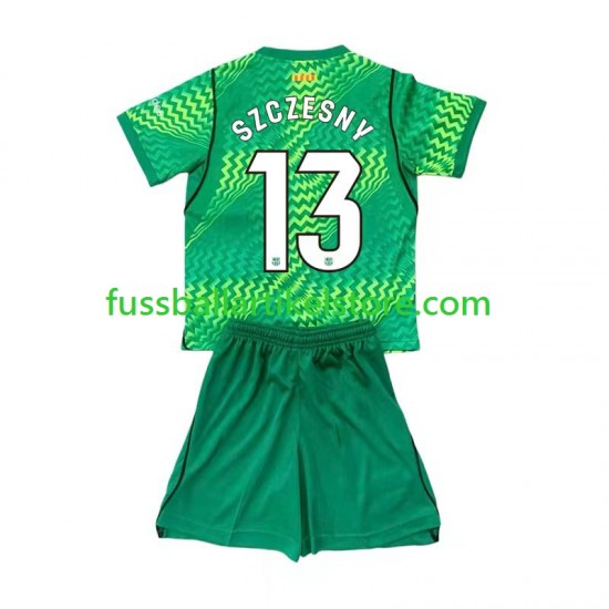 FC Barcelona Heimausrüstung Torwart Wojciech Szczesny 13 2026-2027 Kinder Set(Trikot und Hose) S/S